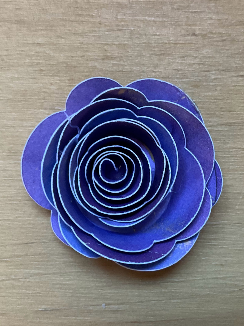 Flores con Cricut azules